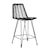 Signature Design by Ashley Furniture Angentree Black Handwoven Counter Height Bar Stool