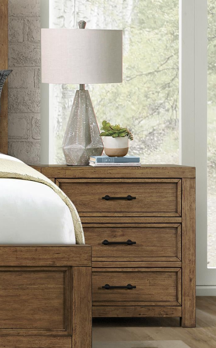 Riverside Furniture Bozeman 50569 Rustic Contemporary 3Drawer