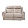 Leather Italia USA Royce Jonathan Power Reclining Loveseat