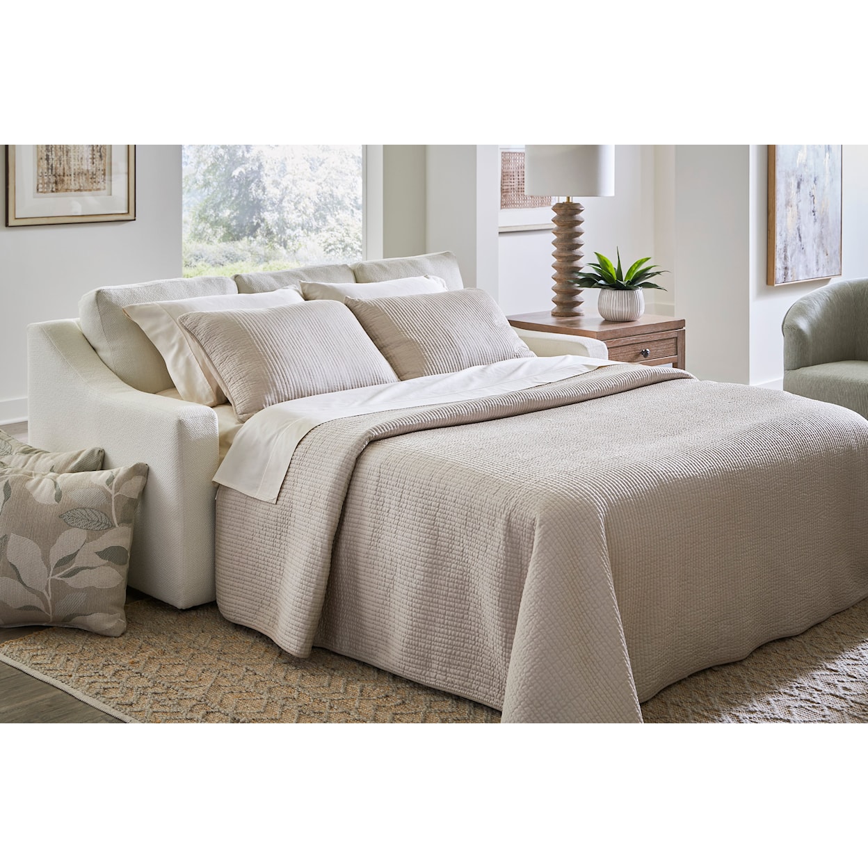 Best Home Furnishings Caverra Queen Sleeper Sofa w/ Innerspring Mattress