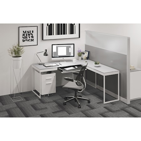 Halifax North America Computer 39.25 High Desk for Small Spaces | Mathis Home