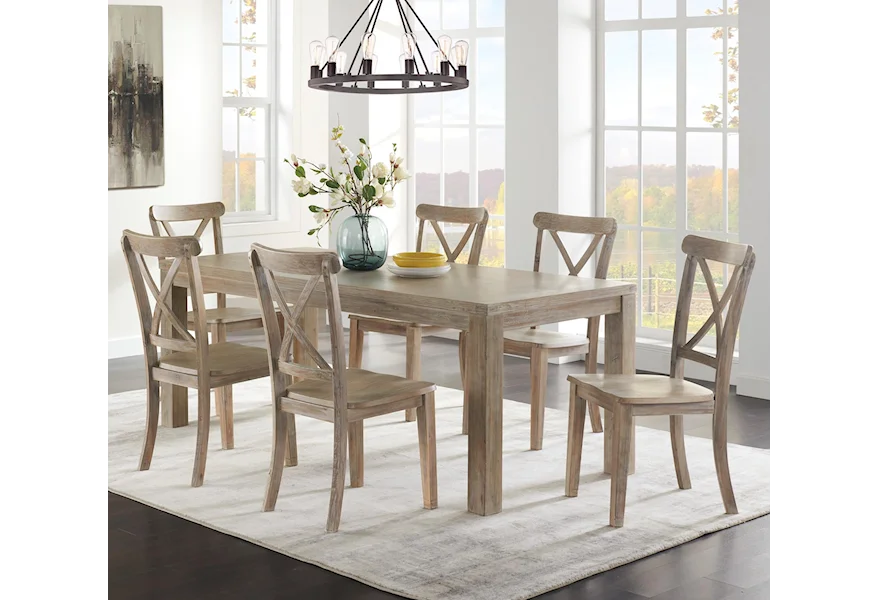 Ambrosh 7-Piece Dining Table Set by Ashley Furniture at HomeWorld Furniture