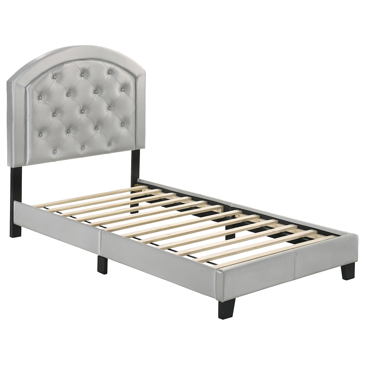 Crown Mark Gaby Twin Upholstered Platform Bed