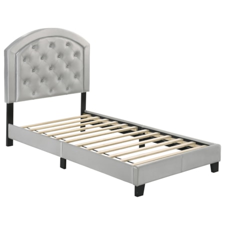 Twin Upholstered Platform Bed