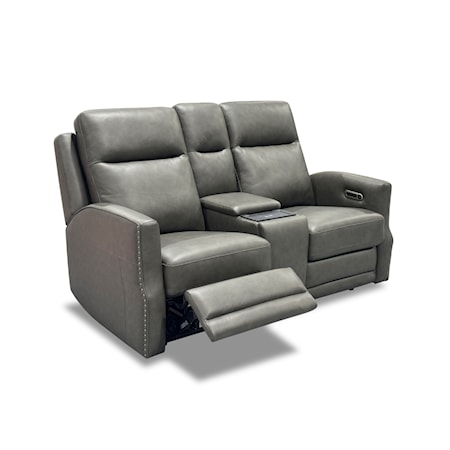 Reclining Loveseat with Storage Console