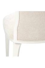 Michael Amini La Marisia Glam Upholstered Wing-Back Vanity Chair