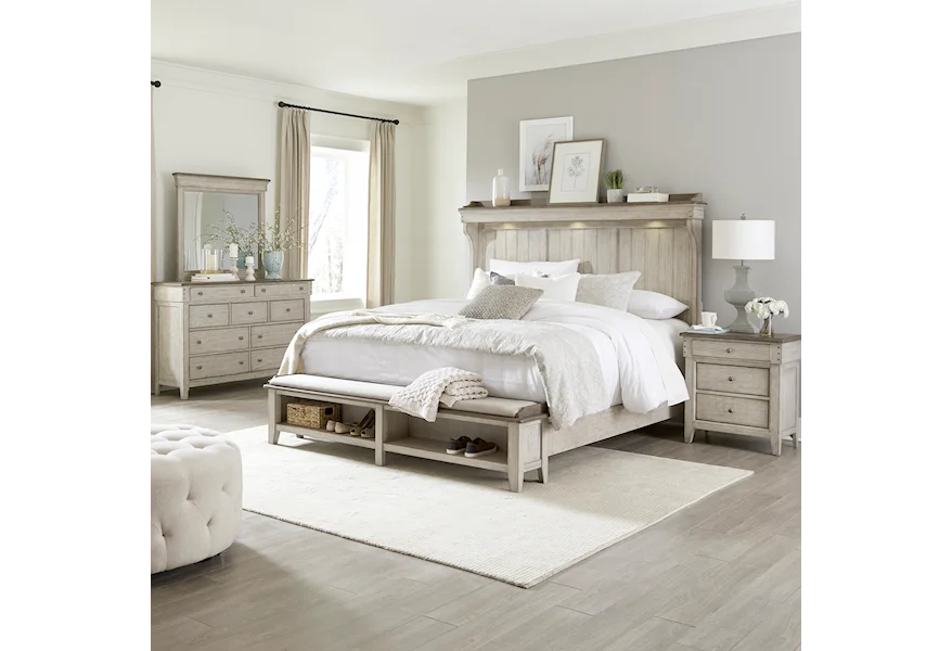 Ivy Hollow Four-Piece Queen Bedroom Set by Libby at Walker's Furniture