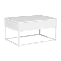 White Lift Top Coffee Table