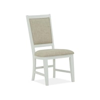Traditional Side Chair with Upholstered Seat & Back (2/cnt)