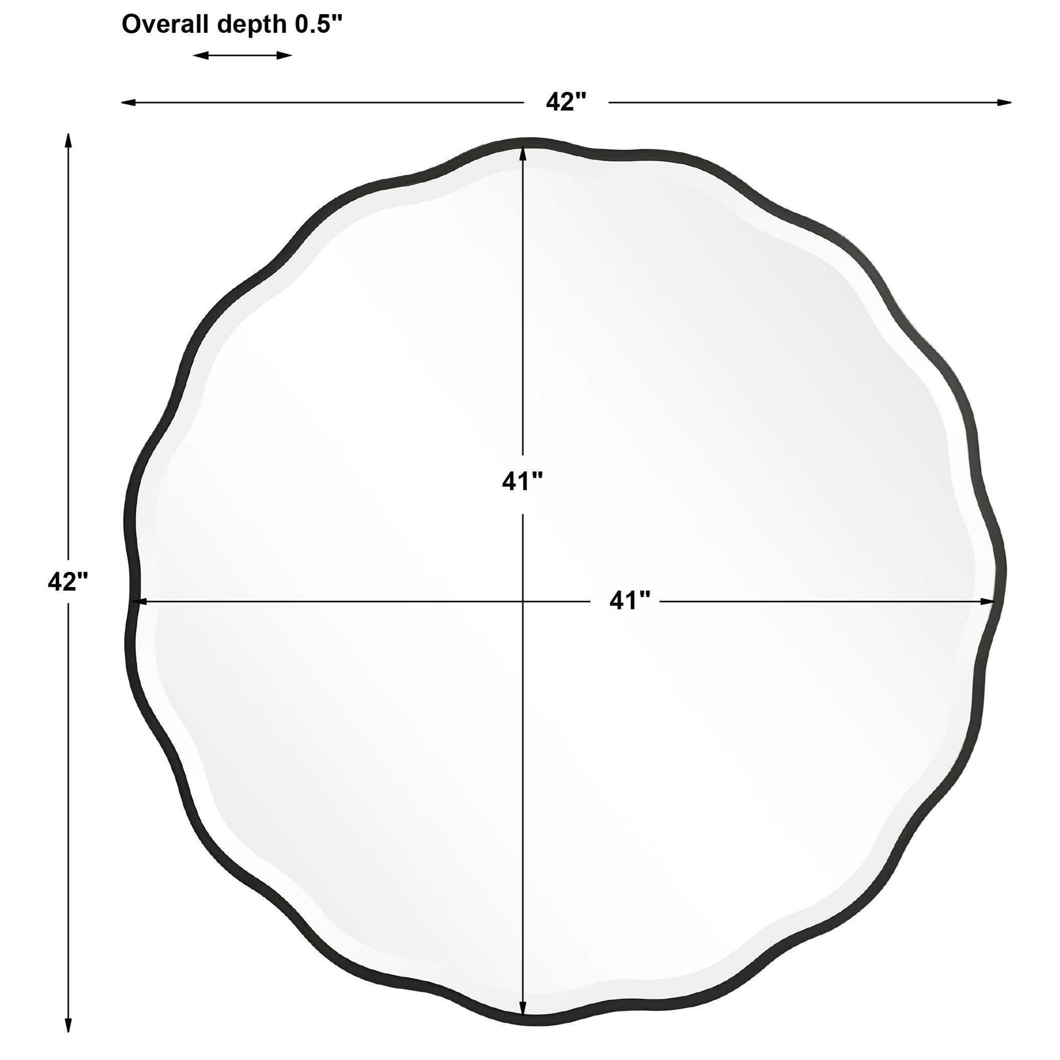 Uttermost Mirrors - Round Aneta Black Round Mirror