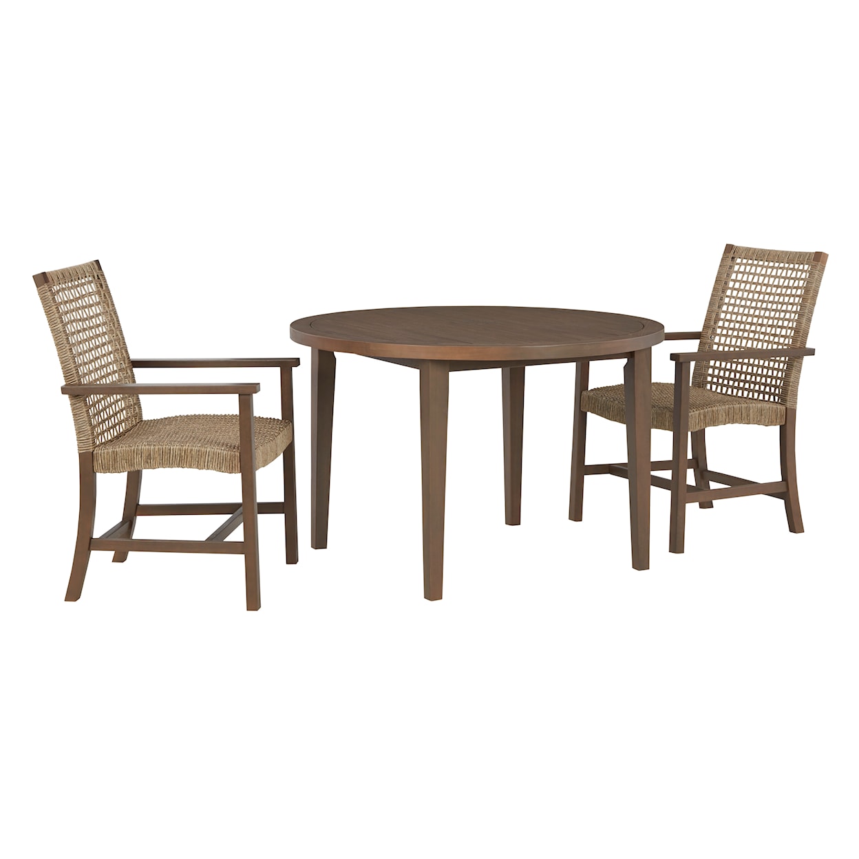 Signature Design by Ashley Germalia Outdoor Dining Table and 2 Chairs