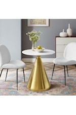 Modway Tupelo 36" Marble Dining Table