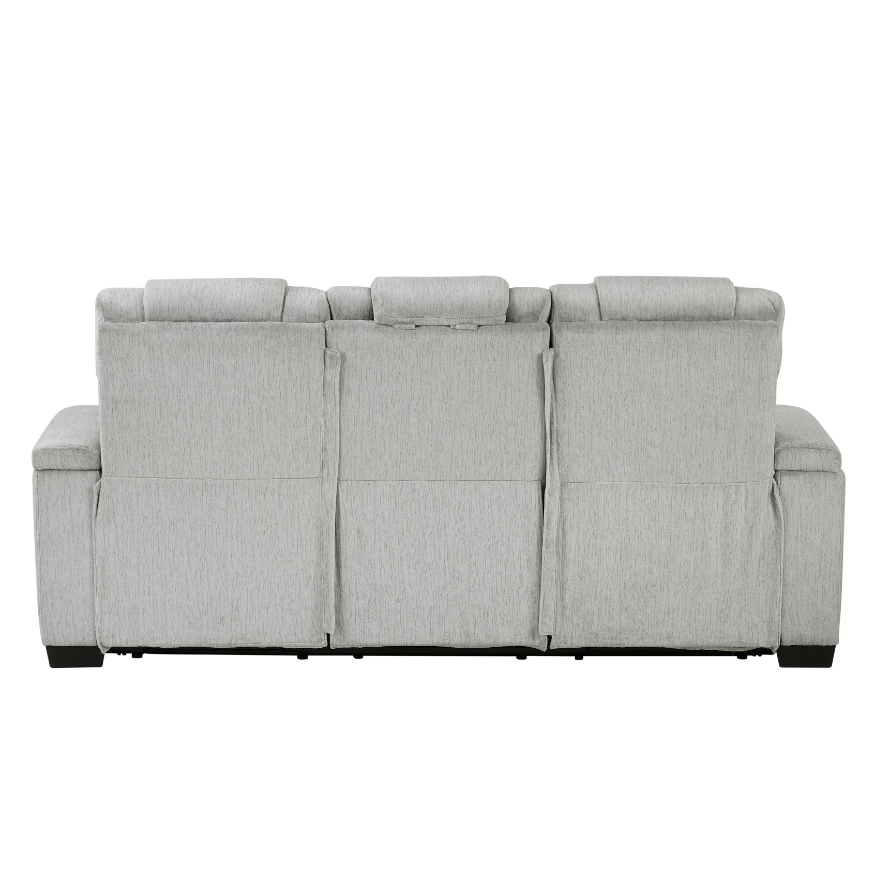 Homelegance Ronan Dual Manual Reclining Sofa with LED Lights