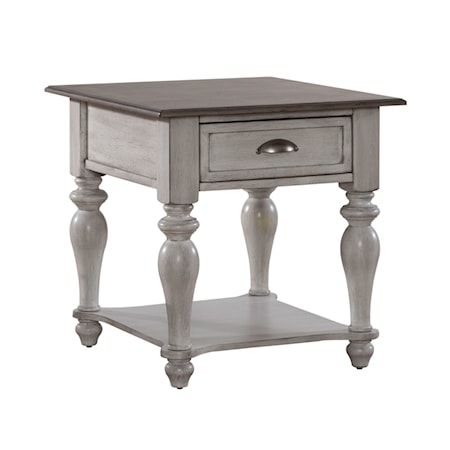 Drawer End Table