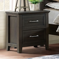 Transitional Nightstand With USB Plug