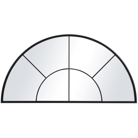 Rousseau Iron Window Arch Mirror