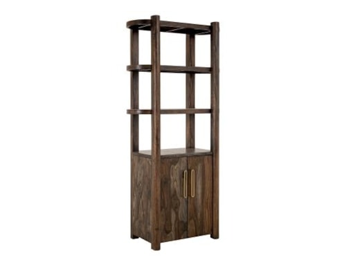 Modern Rustic 2-Door Pier with 3 Shelves