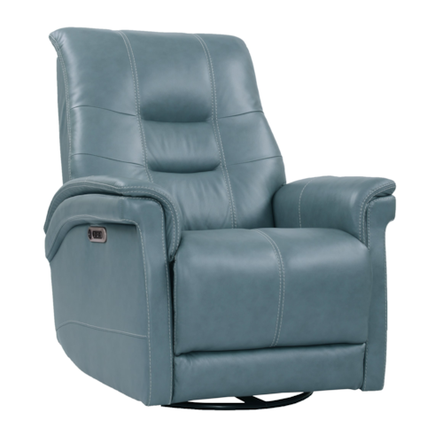 Casual Cordless Power Swivel Glider Recliner with Power Headrest