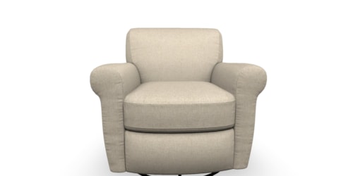 Transitional Swivel Glider Chair