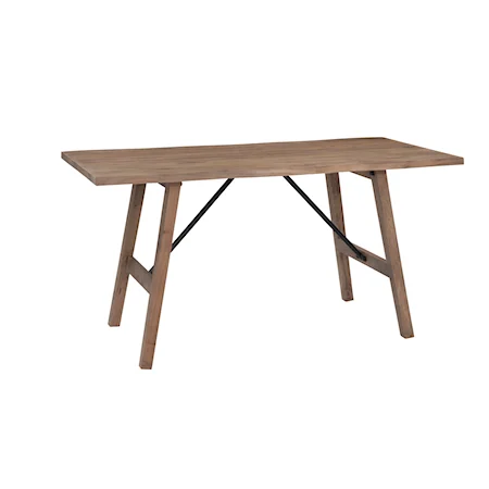 Rustic Solid Wood Counter Height Table