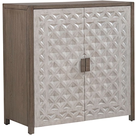 Contemporary Accent Console with Adjustable Shelves