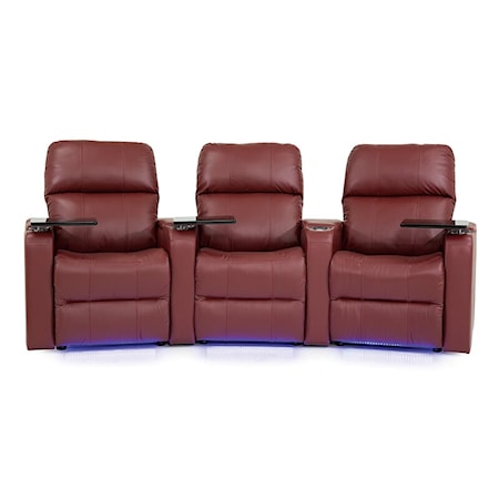 Elite 3-Seat Power Reclining Theater Seating