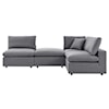 Modway Commix Outdoor 4-Piece Sectional Sofa