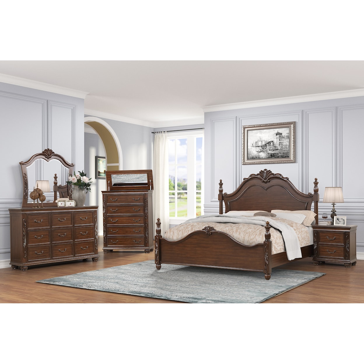 New Classic Vienna King Panel Bed