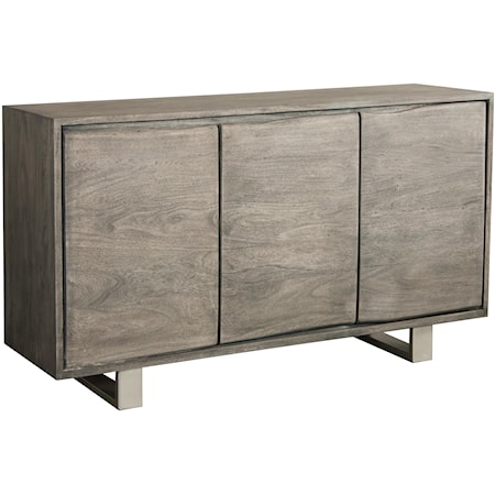 3-Door Sideboard with Live-Edge Design