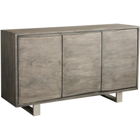 3-Door Sideboard with Live-Edge Design