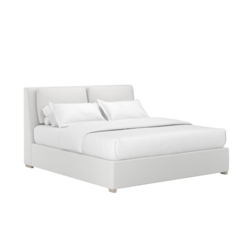 Grant King Pillow Uph Bed - Snow