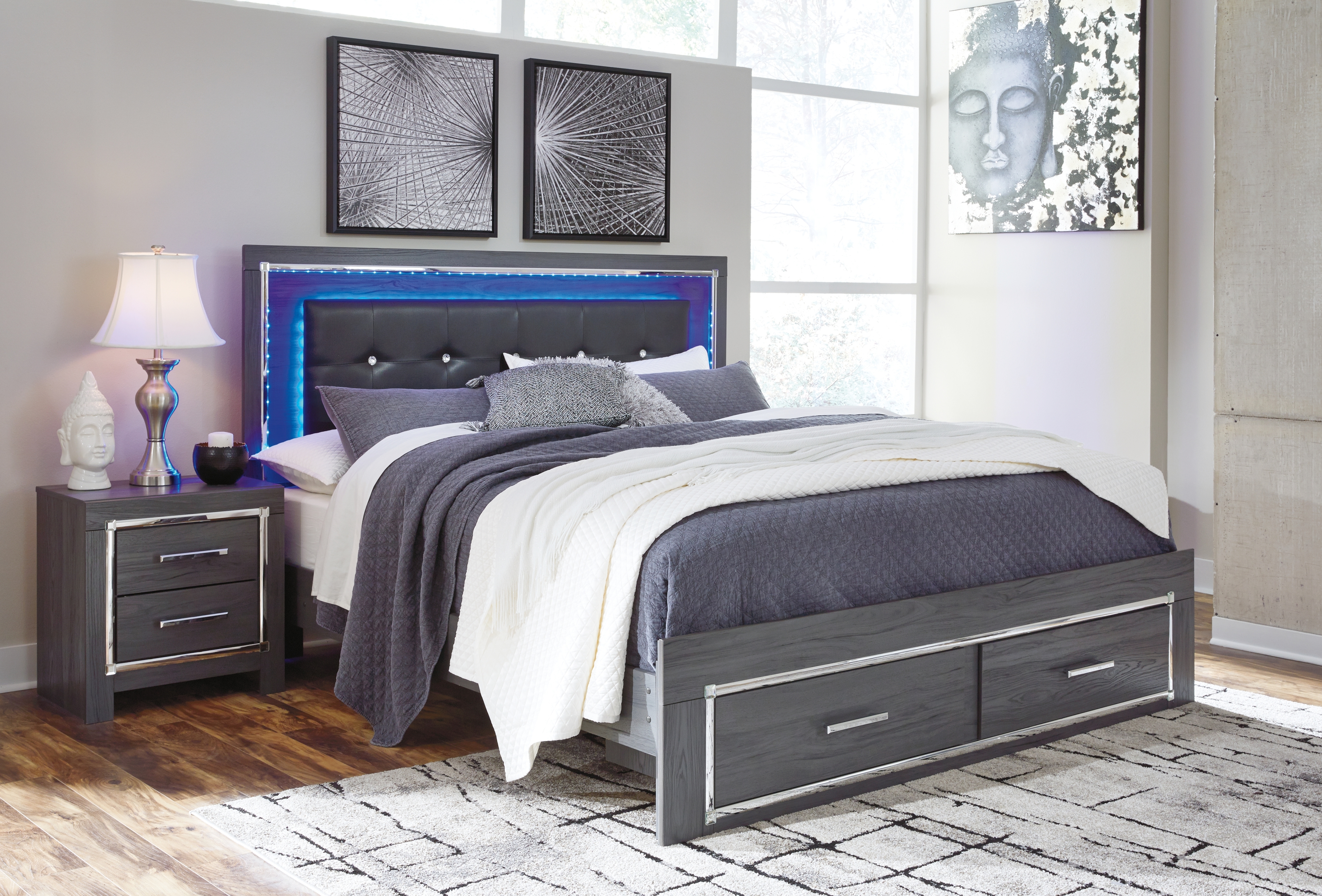 King Panel Bed
