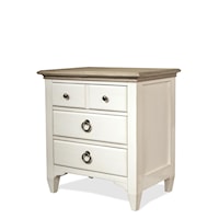 3-Drawer Nightstand with Dual USB Charging Port