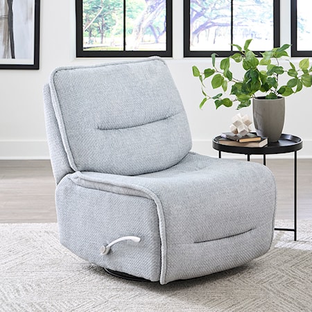 Armless Swivel Glider Recliner (Set of 2)