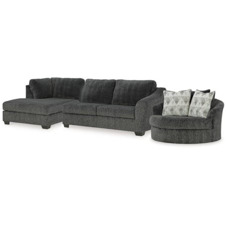 2-piece Sectional And Swivel Accent Chair