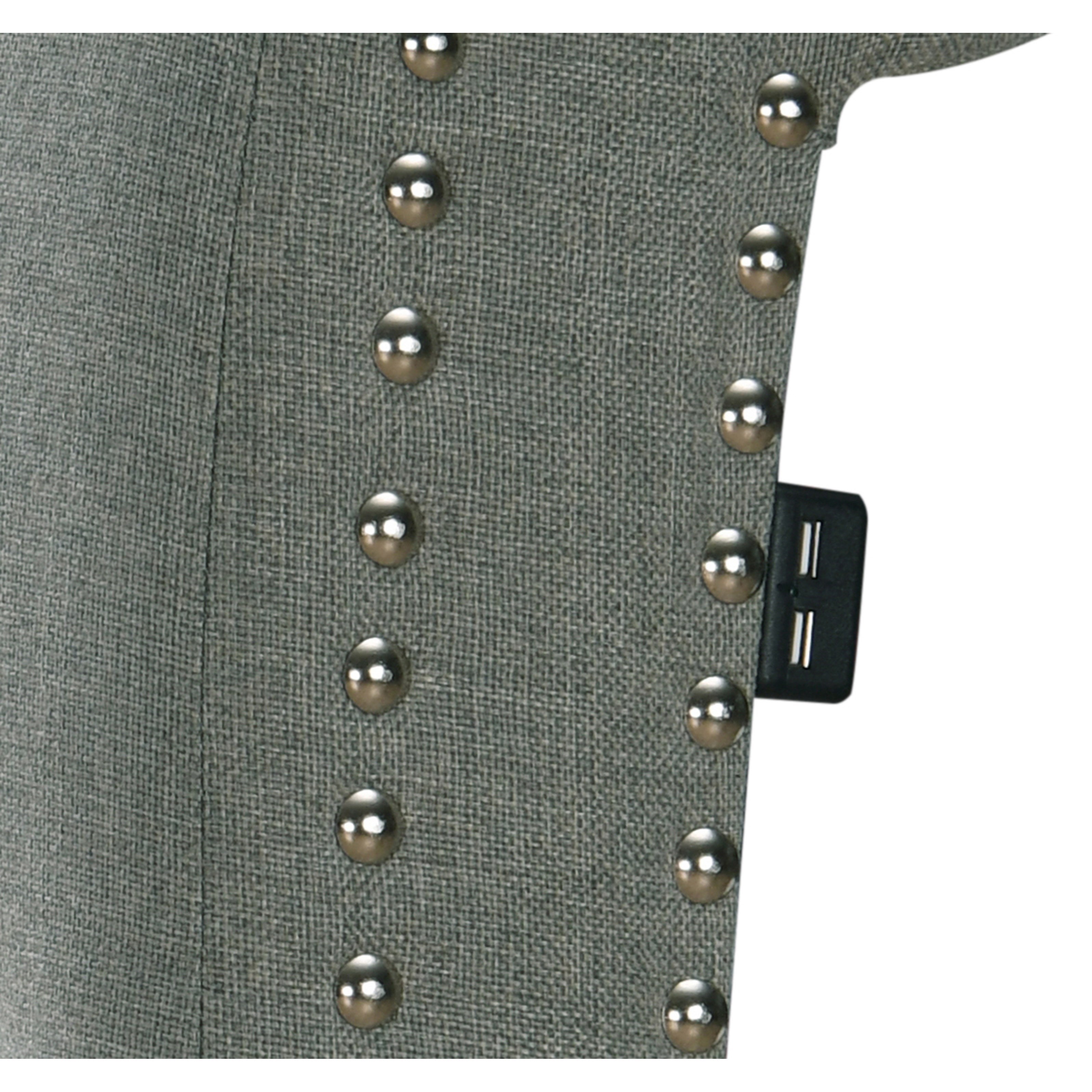 Queen Platform Bed with USB Ports