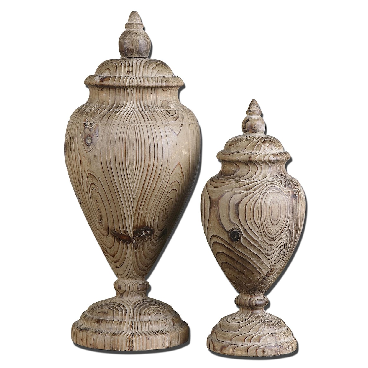 Uttermost Accessories - Statues and Figurines Brisco Finials Set of 2