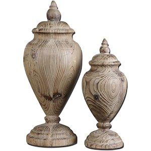 Uttermost Accessories - Statues and Figurines Brisco Finials Set of 2