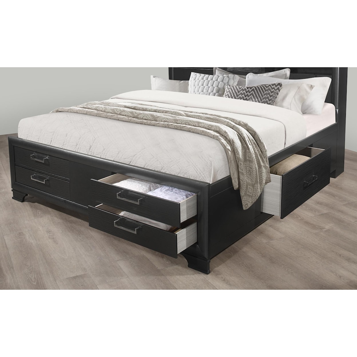 Global Furniture Jordyn Queen Storage Bed