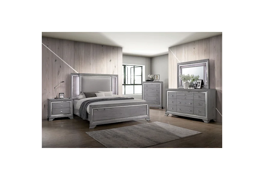 Alanis King Bedroom Set by Furniture of America at Corner Furniture