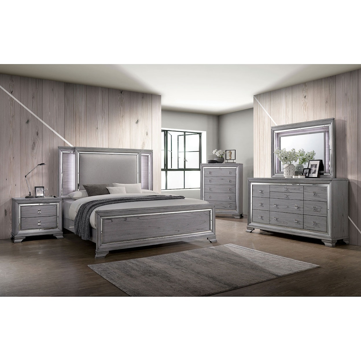 Furniture of America - FOA Alanis King Bedroom Set