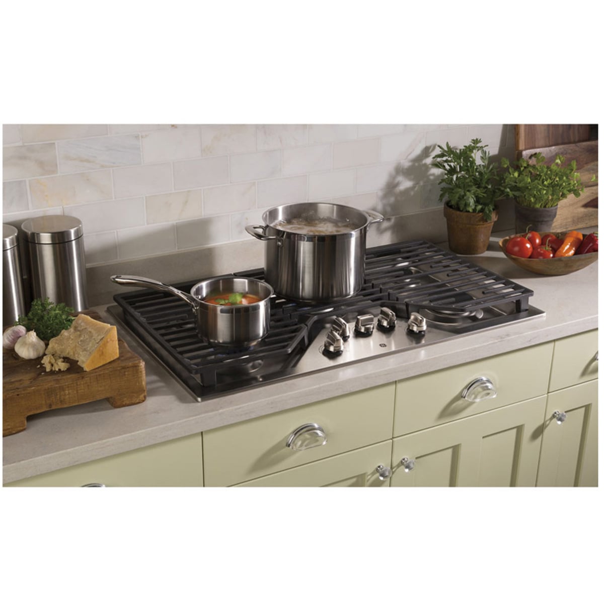 GE Appliances Cooktop Built-In Stainless Steel Gas Cooktop