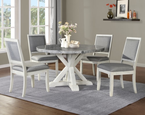 Modern Farmhouse 5-Piece Dining Set