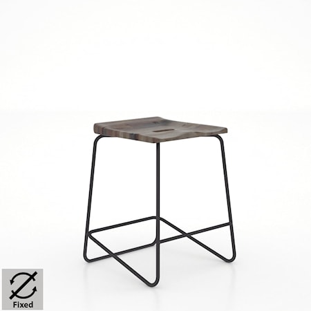 Customizable Wood/Metal Saddle Stool