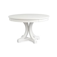 Farmhouse Single Pedestal Round Dining Table