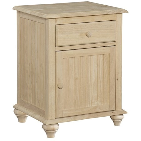 Cottage One Drawer / One Door Nightstand