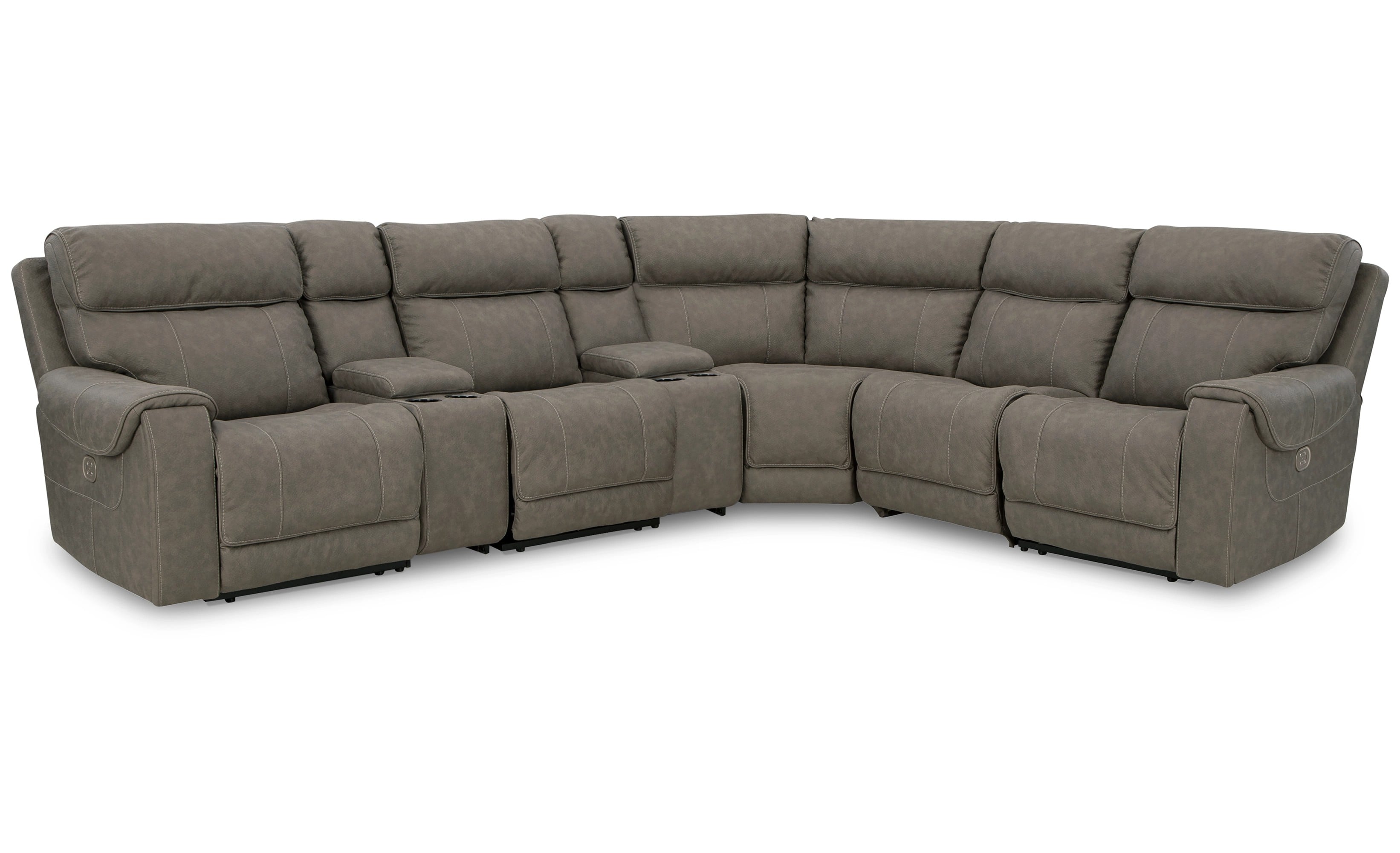 7 piece reclining sectional with online chaise