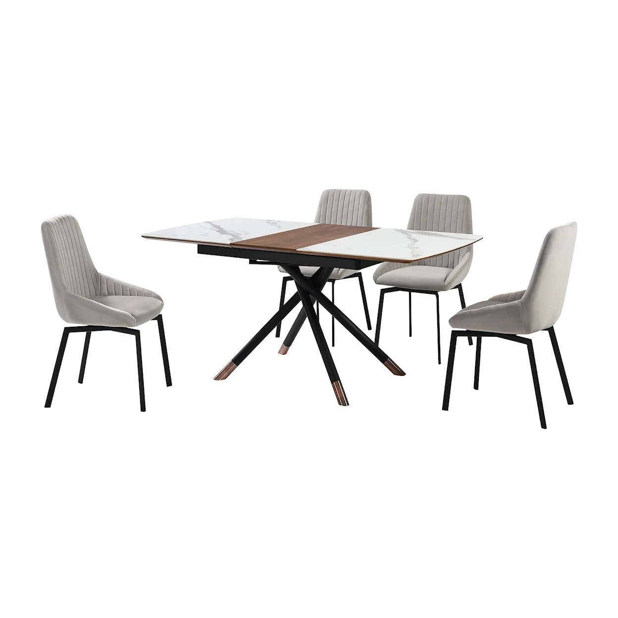 Armen Living Alora / Susie Dining Set