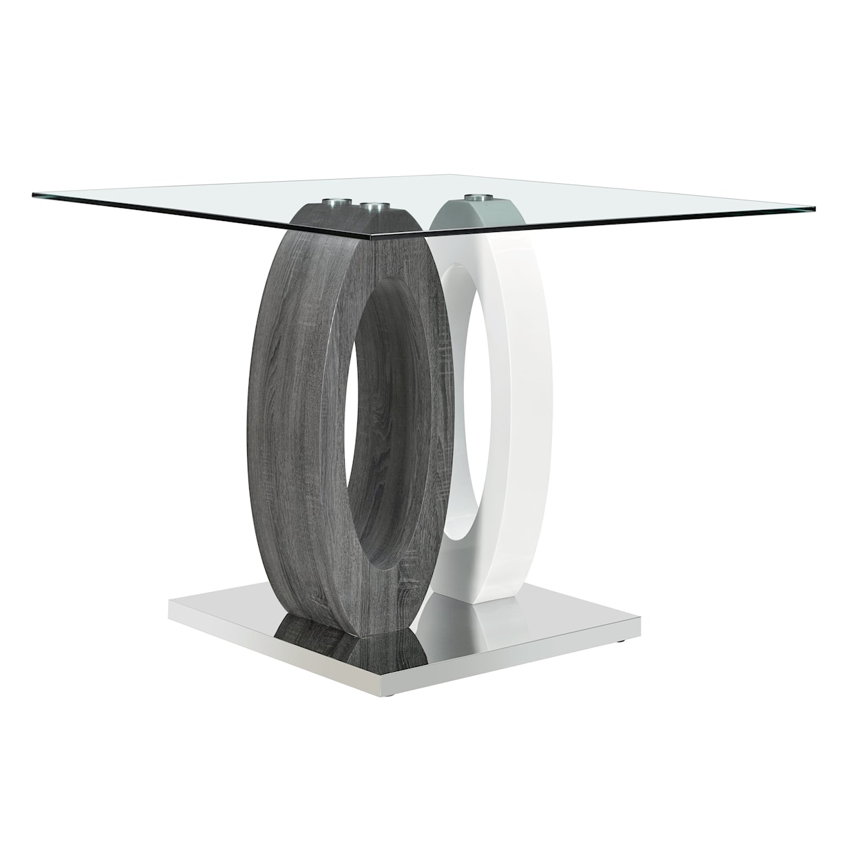 Global Furniture 1628 Grey-White Square Bar Table