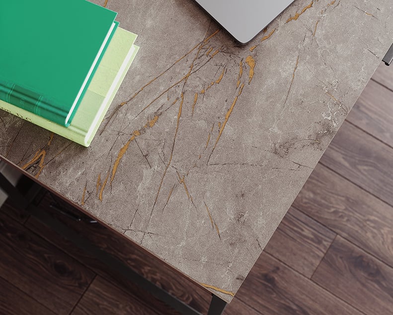 Sauder INTERNATIONAL LUX International Lux Single Pedestal Desk